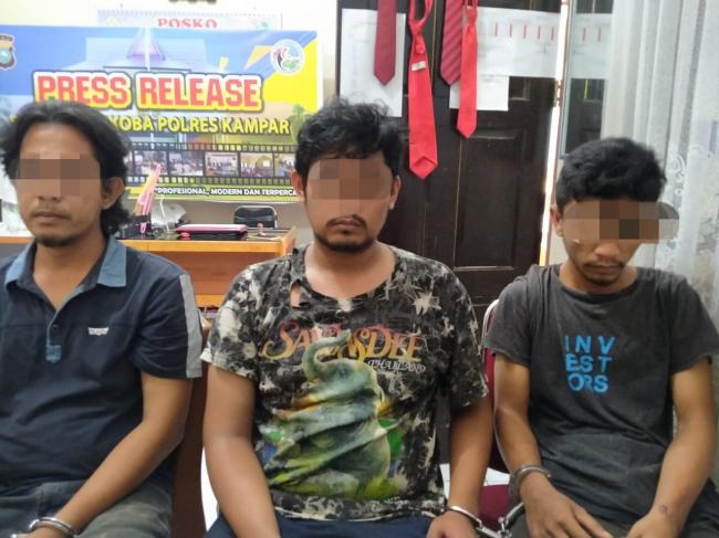 3 Pengedar Sabu Kembali Ditangkapi Resnarkoba Polres Kampar