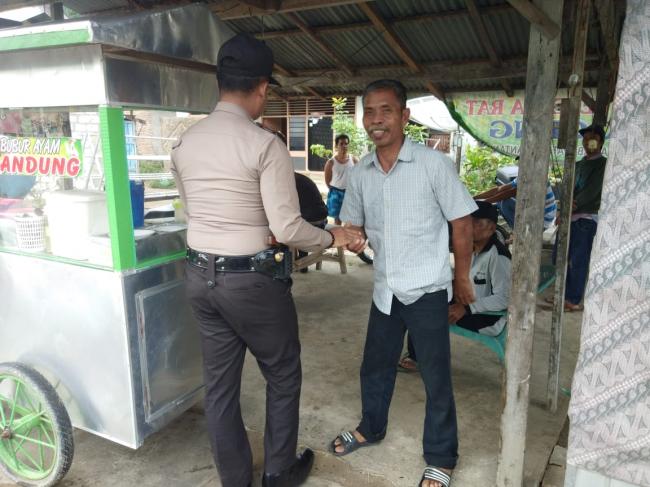 Senyum Sapa Salam, Kapolsek Benai Sampaikan Kamtibmas