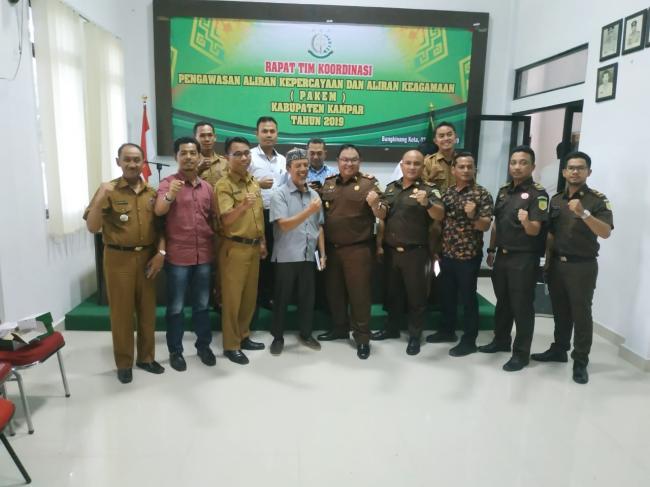 Cegah Radikalisme Kejaksaan Negeri Kampar Bentuk Kepengurusan Tim Pakem yang baru