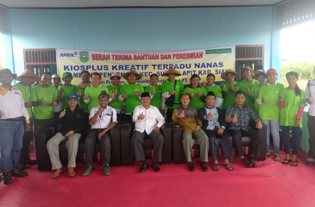 Lebih Menguntungkan, PT RAPP Bangun Kiosplus Kreatif Nanas di Siak
