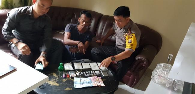 Bandar Narkoba Beserta 1/2 Kg Lebih Shabu Ditangkap Polsek Tapung Hilir