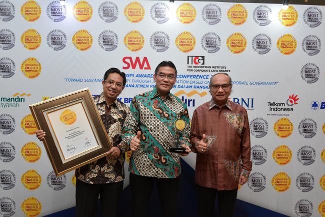 Bank Riau Kepri Raih The Trusted Companies Award, Ajang Indonesia Most Trusted Companies Award 2017
