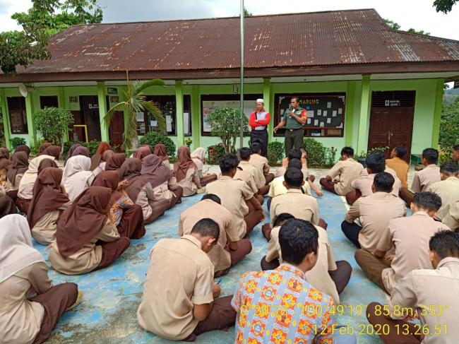 BABINSA KORAMIL 12/XIII KOTO KAMPAR SOSIALISASI PENERIMAAN CALON PRAJURIT TNI-AD