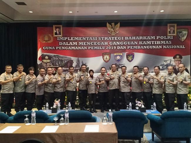 Empat Pejabat Polda Banten Ikuti Rakernis Baharkam Polri di Jakarta.