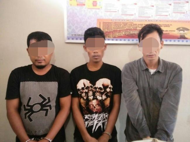 Polres Kampar Ringkus 3 Pelaku Narkoba 