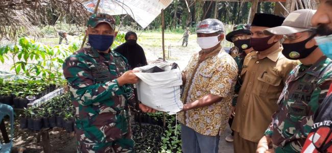 Dukung Program Ketahanan Pangan, Dandim 0313/KPR Lakukan Peninjauan Demplot Han Pangan