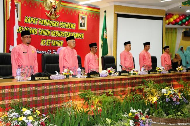 Hut Kampar 67 DPRD Gelar Sidang Paripurna Istimewa