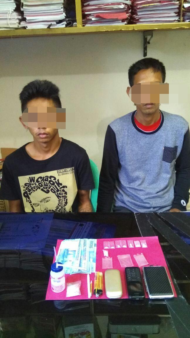Polisi Ringkus 2 Orang Tengah Pesta Shabu di Kandang Ayam