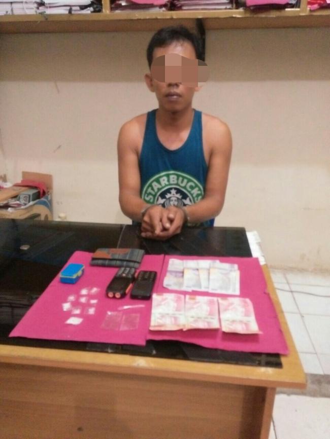 SatRes Narkoba Polres Kampar Tangkap Seorang Pengedar Shabu 