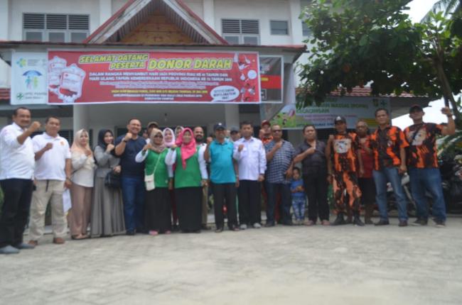 KPB Gelar Kegiatan Donor Darah di Siak Hulu