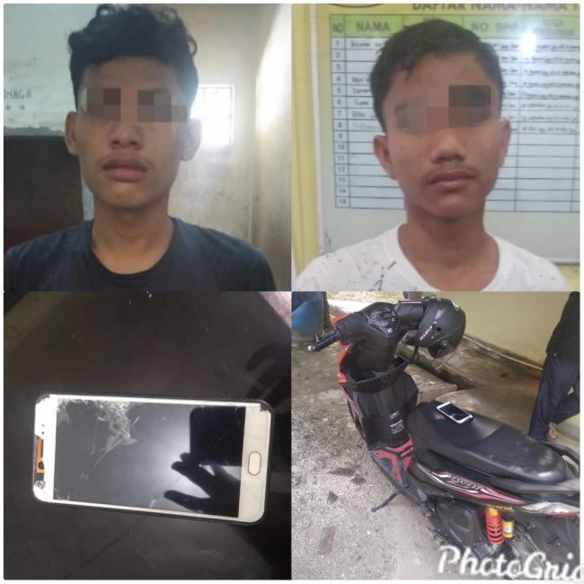 2 Pelaku Jambret Diamankan Warga dan Diserahkan ke Polsek Tambang
