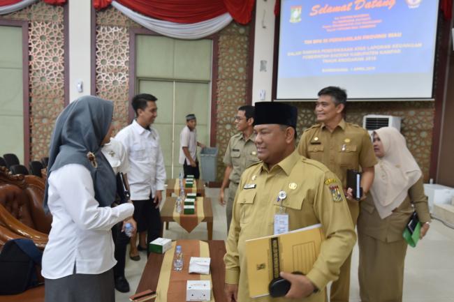 Bahas Laporan Keuangan, BPK RI Perwakilan Riau Kunjungi Kampar.