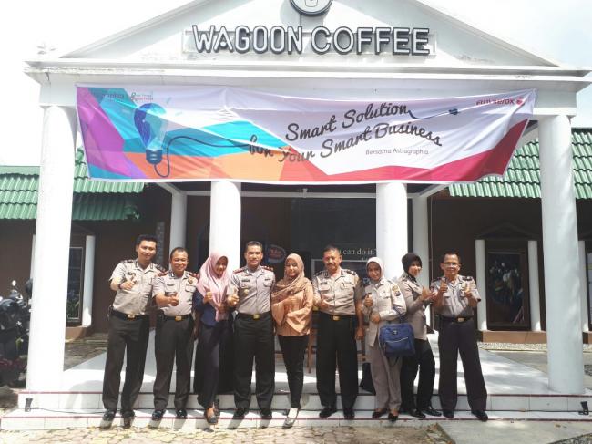 Polresta Pekanbaru Jalin Silaturrahmi Dengan Manajemen Wagoon Coffee