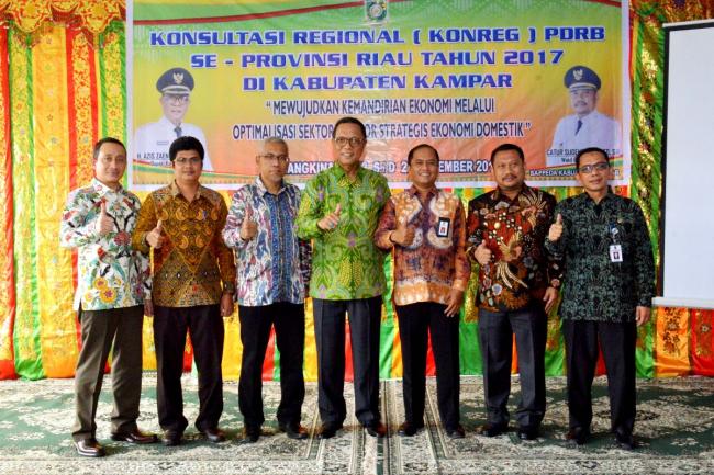 Bupati Kampar Buka Konreg PDRB Se Provinsi Riau