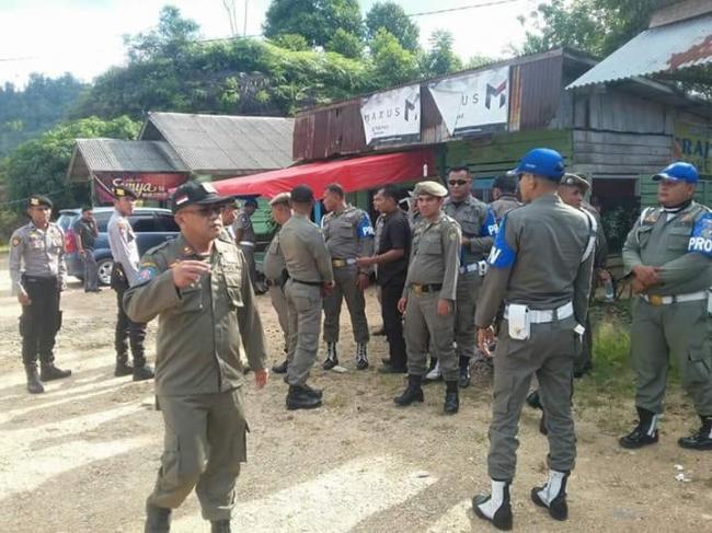 Tim Yustisi dan Satpol PP Kampar Segel Tempat Hiburan Tak Berizin di 2 Kecamatan