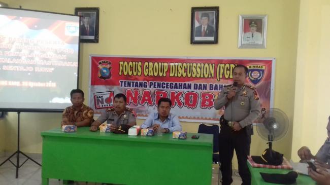Polres Kuansing Gelar FGD Untuk Bahaya Narkoba