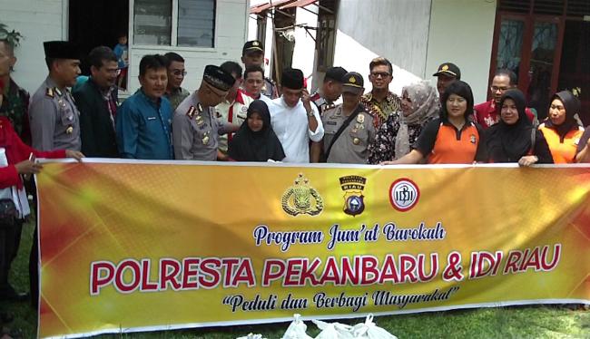 Kapolresta, Jumat Barokah ini dari Niat Hati Kami Berbagi