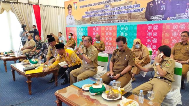 Pemkab Kampar Gelar Musrenbang Secara Online, Pertama di Indonesia