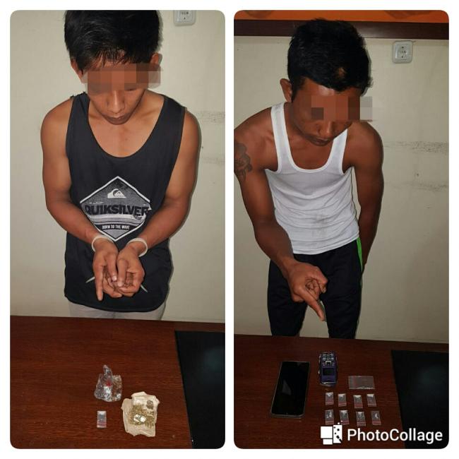 2 Pengedar Narkotika Jenis Shabu dan Daun Ganja Kering Diringkus Polisi