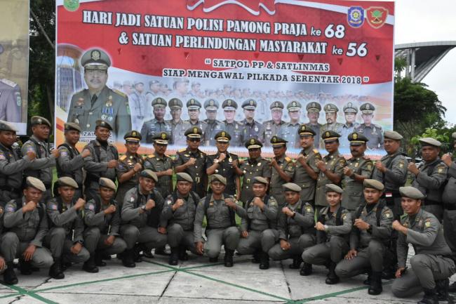 Sempena HUT Polisi Pamong Prsjs Ke 68 dan Satlinmas ke 56 tahun 2018