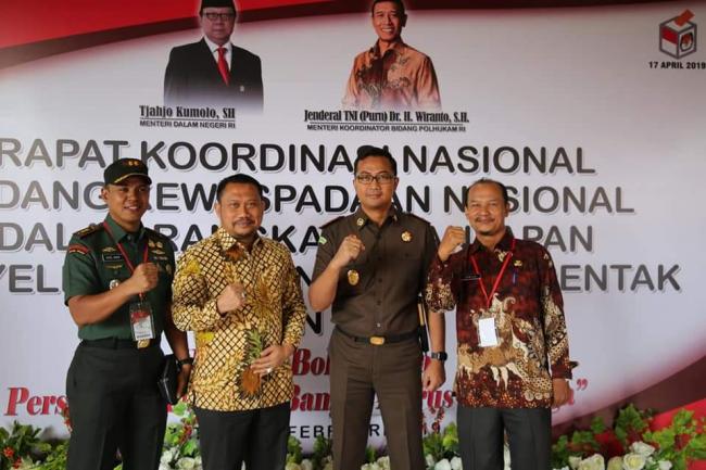 Bupati, Kampar Siap Jaga Keamanan Pileg dan Pilpres 2019