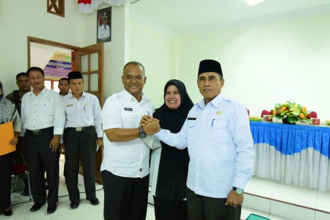 Sertijab Kadispora Kampar Digelar Sederhana, Penuh Pesan Motivasi