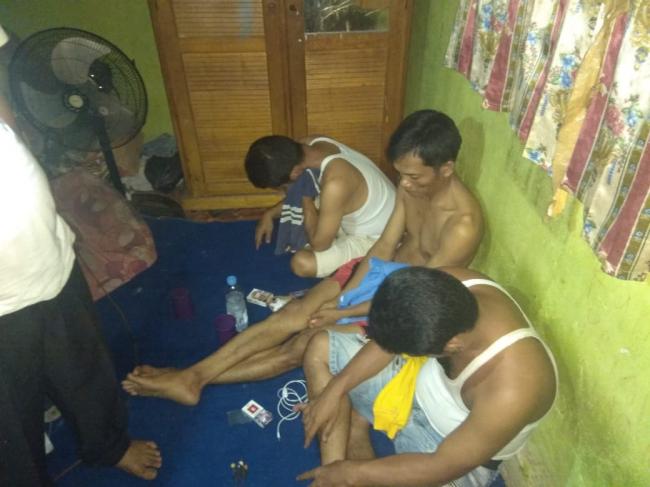 3 Pelaku Narkoba Diringkus Polsek Siak Hulu Disebuah Rumah di Desa Kubang Jaya