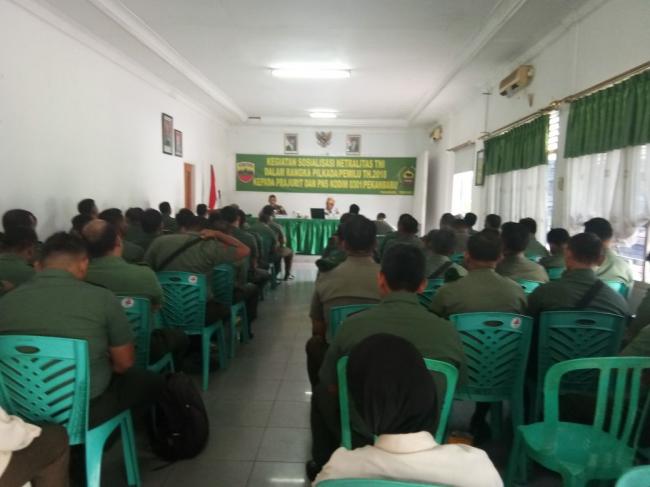 TNI Akan Sinergis  Bersama Panwaslu Menjaga Pelaksanaan Pilgub Riau