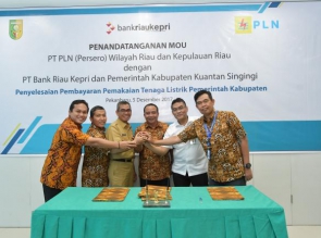 Pemkab Kuansing Gandeng PLN dan Bank Riau Kepri Terkait Pembayaran Listrik