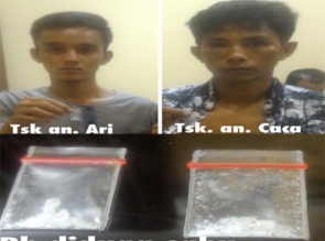 Dua Pemuda Tampan Ditangkap Polisi, Miliki 2 Paket Sabu