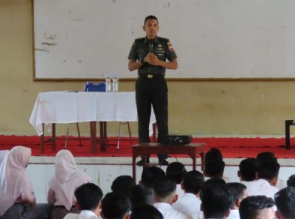 Gelar Kampanye penerimaan Prajurit, Kodim 0313/Kpr berikan Sosialisasi di SMA Negeri 1 Kampar Timur