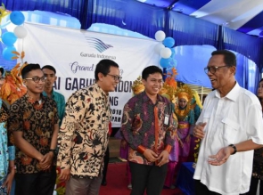 Kampar Gerai Pertama Garuda Indonesia di Riau