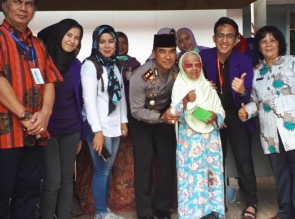 Jumat Barokah Polresta Pekanbaru Kunjungi Panti Jumpo