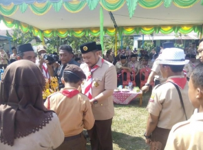 Wakil Bupati Resmi Tutup Perkemahan Kwaran Tapung.