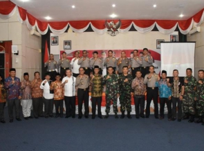 Forkopimda Riau kunjungi Kampar pada Safari Sinergitas Pemilu 2019.