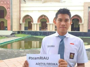 Aditya Putra Wakili Riau di Paskibraka Nasional