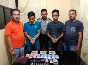 Polsek Bangkinang Barat Kampar, Ringkus 2 Pelaku Narkoba di Desa Ganting Damai