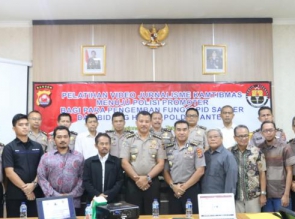 Tingkatkan Kemampuan Personel, Bid Humas Polda Banten Gelar Pelatihan Jurnalistik Kepolisian