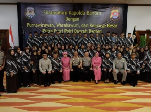 Kapolda Banten Silaturahmi Bersama Keluarga Besar Purnawirawan Polri dan KBP3 Se Provinsi Banten.
