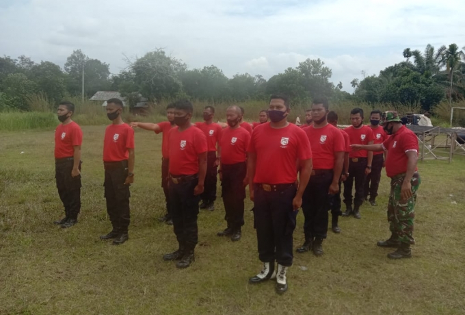Untuk Tingkatkan Kedisiplinan, TNI Latih Pegawai Lapas Kelas IIB Pasir Pengaraian PBB 
