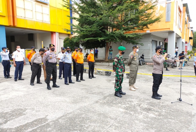 Satgas Pemburu Teking Covid-19 Kabupaten Kampar Lakukan Operasi yustisi di Kota Bangkinang