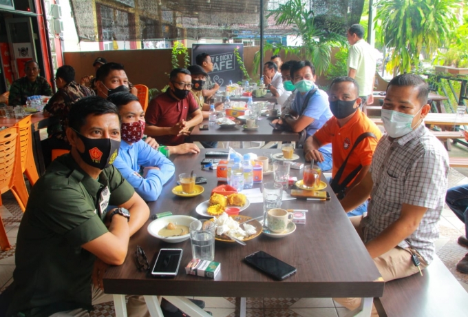 Menjalin Silaturahmi Dandim 0313/KPR Adakan Coffie Morning Bersama Insan Pers dan Sejumlah Ormas