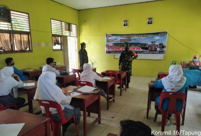 Babinsa Koramil 16/Tapung Sosialisasikan Rekrutmen TNI AD Dikalangan Pelajar