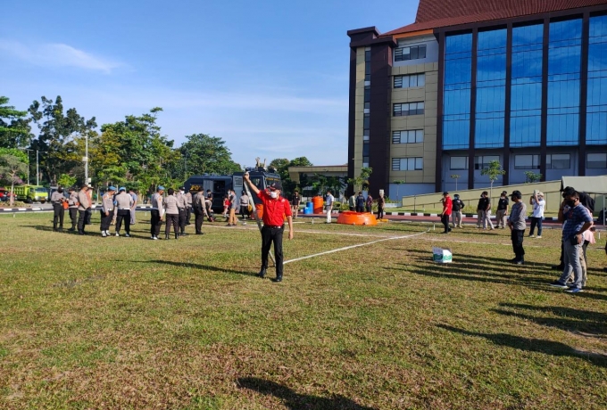 Polda Riau Kerjasama dengan PT. RAPP Latih Personil Atasi Karhutla