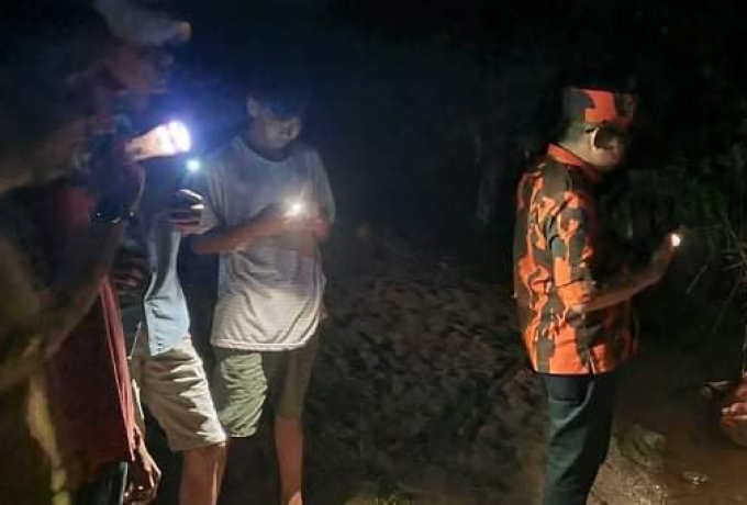 PAC PP Bangkinang Kota Ikut Andil Mencari Jenazah Korban Bocah Umur 3 Tahun