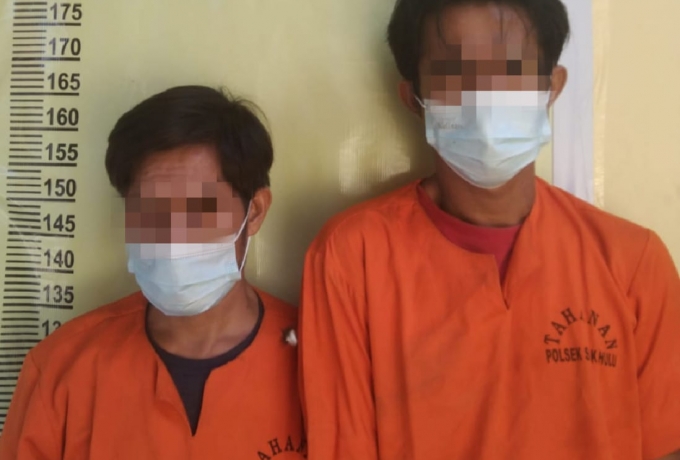 Dua Pelaku Pencurian Emas dan Uang  Senilai Rp 360 Juta Ditangkap Polsek Siak Hulu
