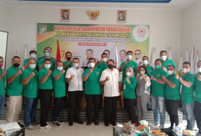 Sekda Kampar Apresiasi KONI Kampar Gelar Rakerkab Menuju Kampar Juara Porprov X Riau 2022 