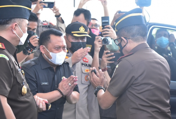Bupati Kampar Dampingi Wakil Jaksa Agung RI Kunker Ke Kampar