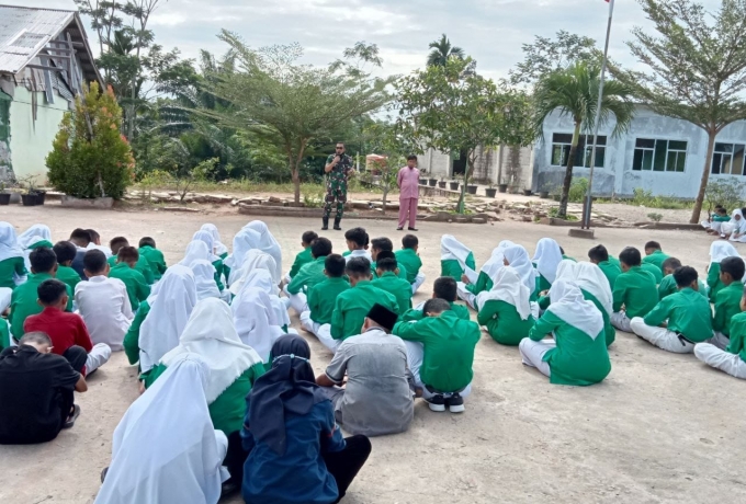 Danramil 02 Rambah Himbau Pelajar Muhammadiyah Ikuti Vaksinasi