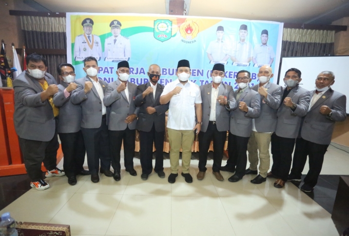 Buka Rakerkab KONI 2021, Husni Merza Berharap Porprov Riau ke XI dilaksanakan di Siak